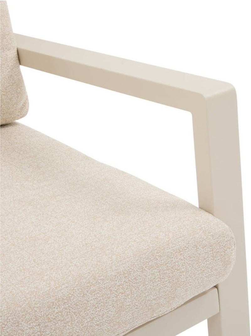 Canapé de jardin en aluminium 2 places LUZANE Beige - Kiabi