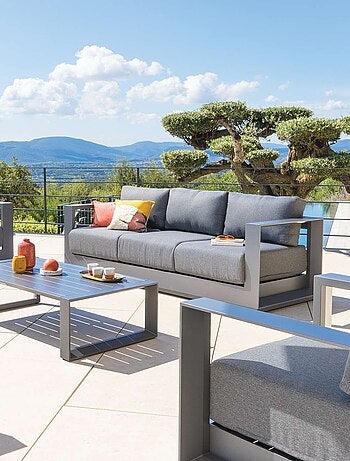 Canapé de jardin en aluminium 3 places ALLURE