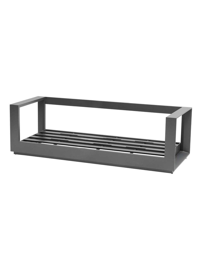 Canapé de jardin en aluminium 3 places ALLURE Gris foncé - Kiabi