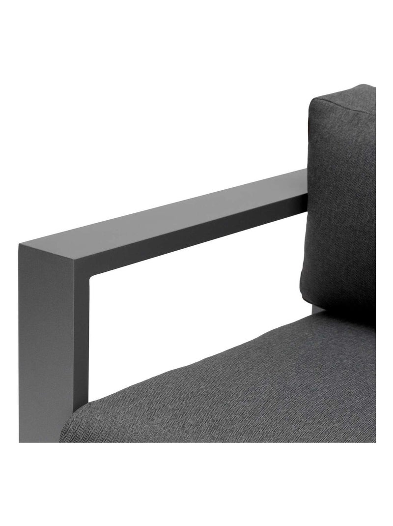 Canapé de jardin en aluminium 3 places ALLURE Gris foncé - Kiabi