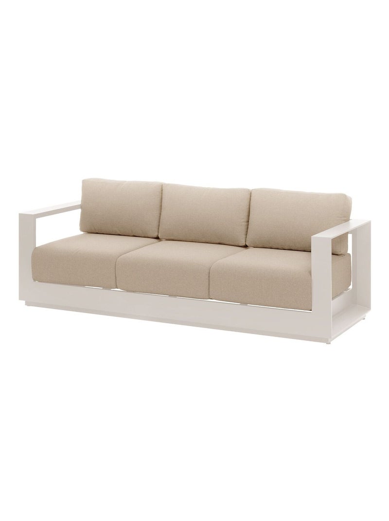 Canapé de jardin en aluminum 3 places ALLURE Beige - Kiabi