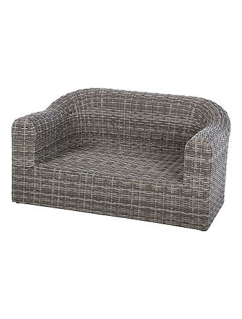 Canapé de jardin en résine tressée Moorea