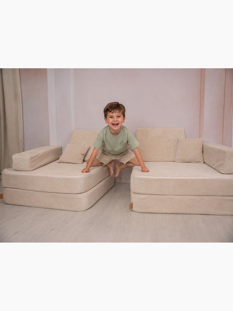 Canapé de jeu enfant convertible en lit d’appoint Gris - Kiabi