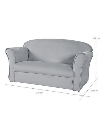 Canapé enfant confortable en velours - ROBA 'lil sofa'