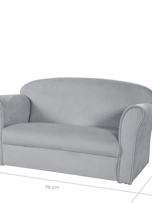 Canapé enfant confortable en velours - ROBA 'lil sofa' - Kiabi