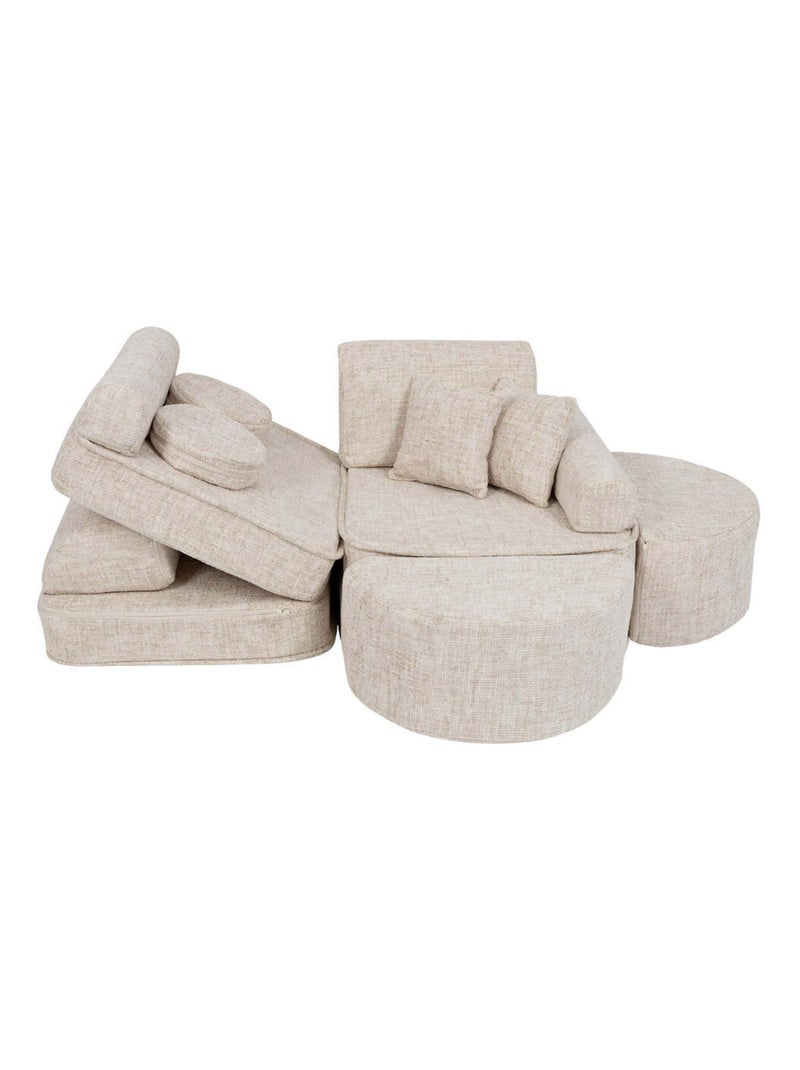 Canapé Enfant Convertible - Canape Dépliant et Confortable Beige - Kiabi