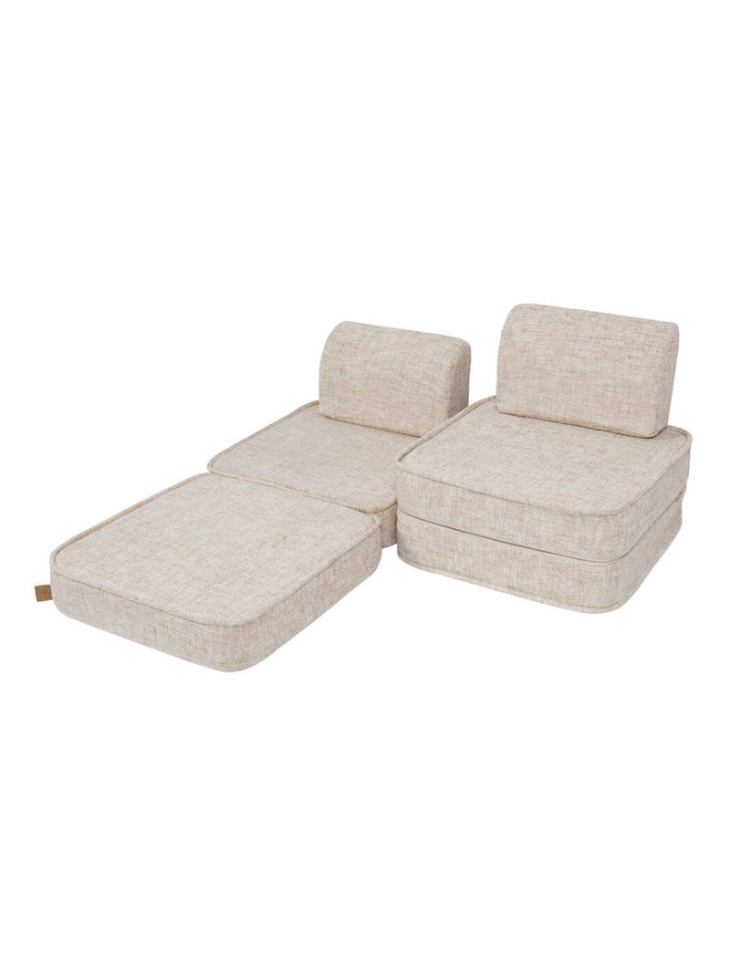 Canapé Enfant Convertible - Canape Dépliant et Confortable Beige - Kiabi