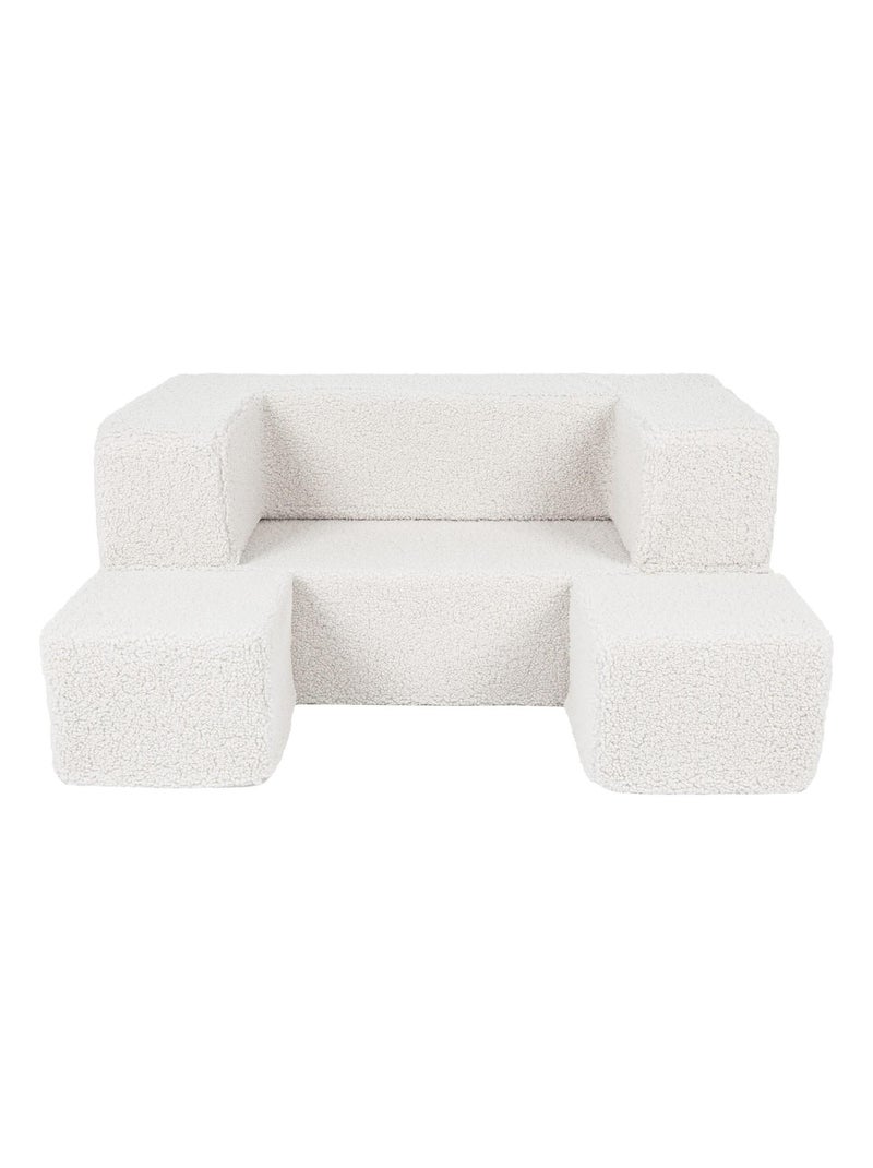 Canapé Enfant Convertible - Canape Dépliant et Confortable Blanc - Kiabi