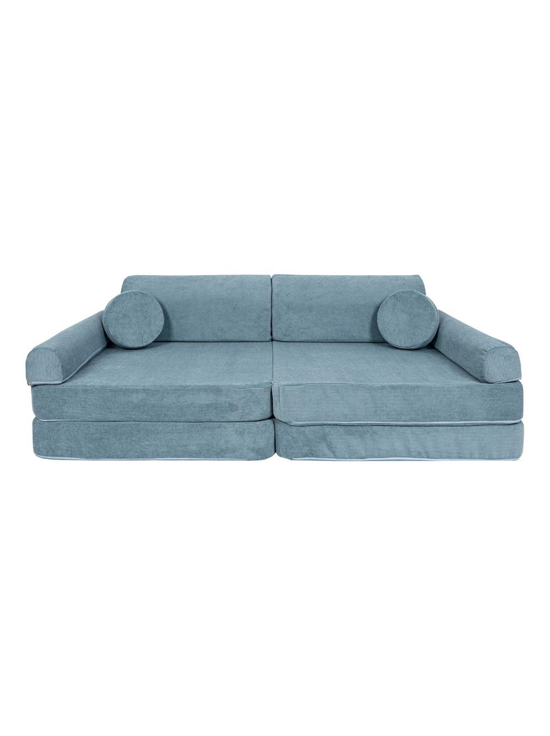Canapé Enfant Convertible - Canape Dépliant et Confortable Bleu - Kiabi