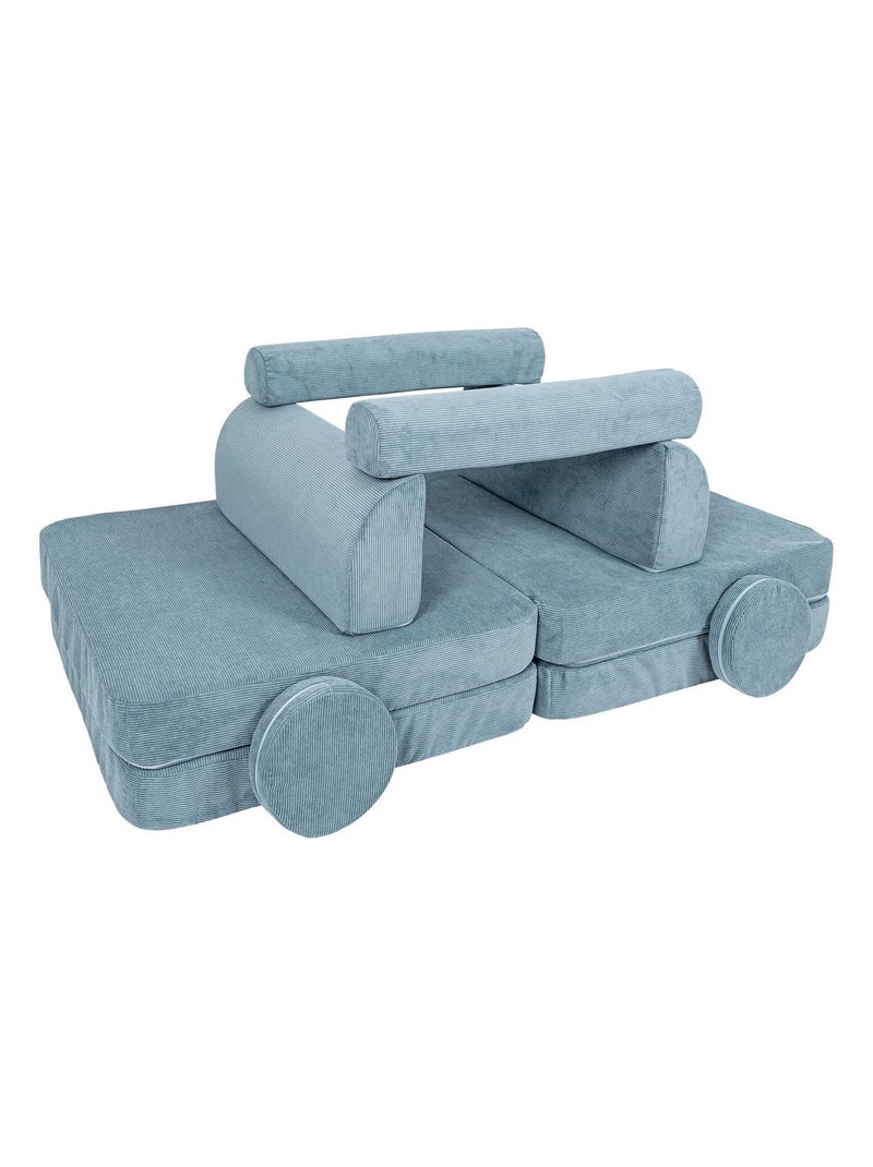 Canapé Enfant Convertible - Canape Dépliant et Confortable Bleu - Kiabi