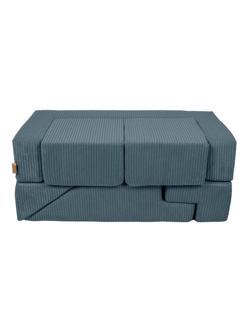 Canapé Enfant Convertible - Canape Dépliant et Confortable Bleu - Kiabi