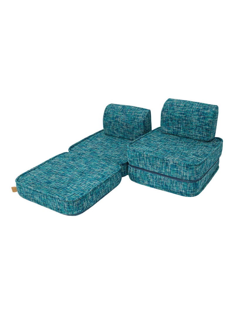 Canapé Enfant Convertible - Canape Dépliant et Confortable Bleu - Kiabi