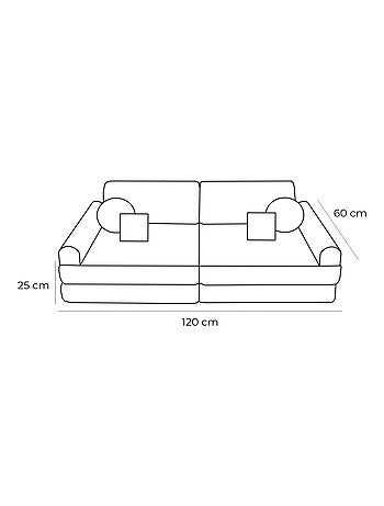 Canapé Enfant Convertible - Canape Dépliant et Confortable