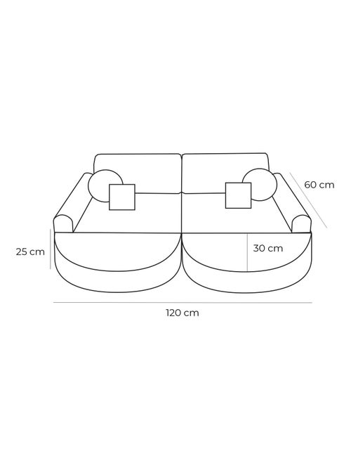 Canapé Enfant Convertible - Canape Dépliant et Confortable - Kiabi