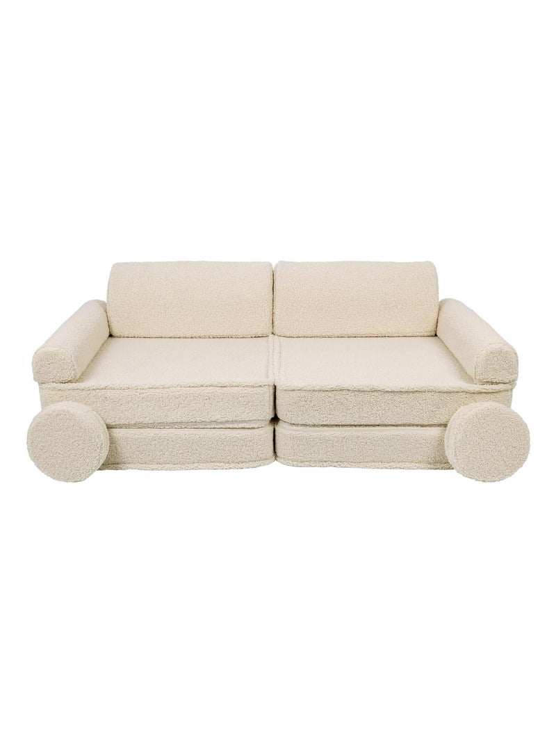 Canapé Enfant Convertible - Canape Dépliant et Confortable Ecru - Kiabi