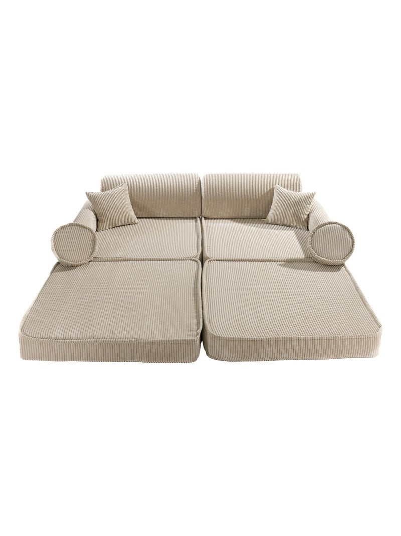 Canapé Enfant Convertible - Canape Dépliant et Confortable Ecru - Kiabi