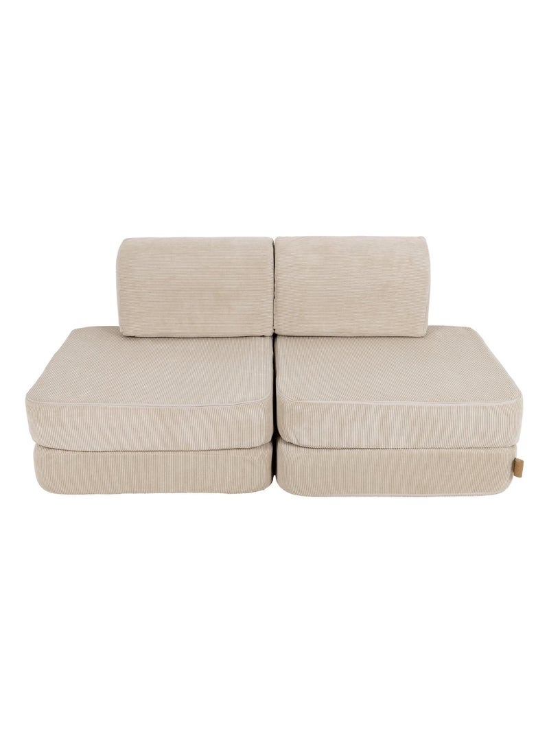 Canapé Enfant Convertible - Canape Dépliant et Confortable Ecru - Kiabi