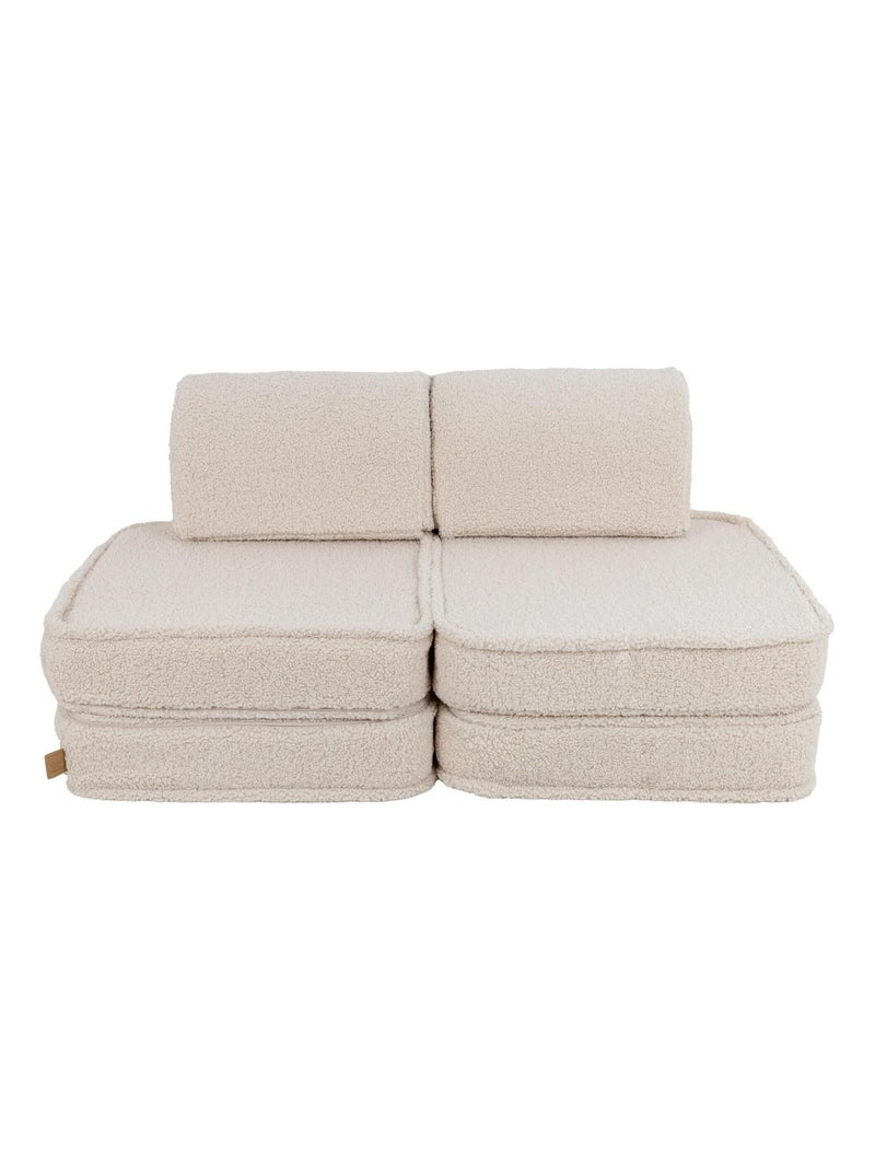 Canapé Enfant Convertible - Canape Dépliant et Confortable Ecru - Kiabi