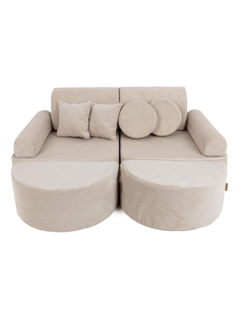 Canapé Enfant Convertible - Canape Dépliant et Confortable Ecru - Kiabi