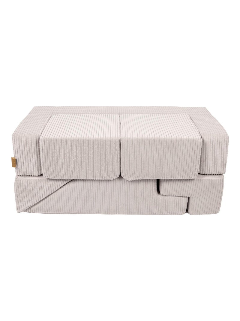 Canapé Enfant Convertible - Canape Dépliant et Confortable Ecru - Kiabi