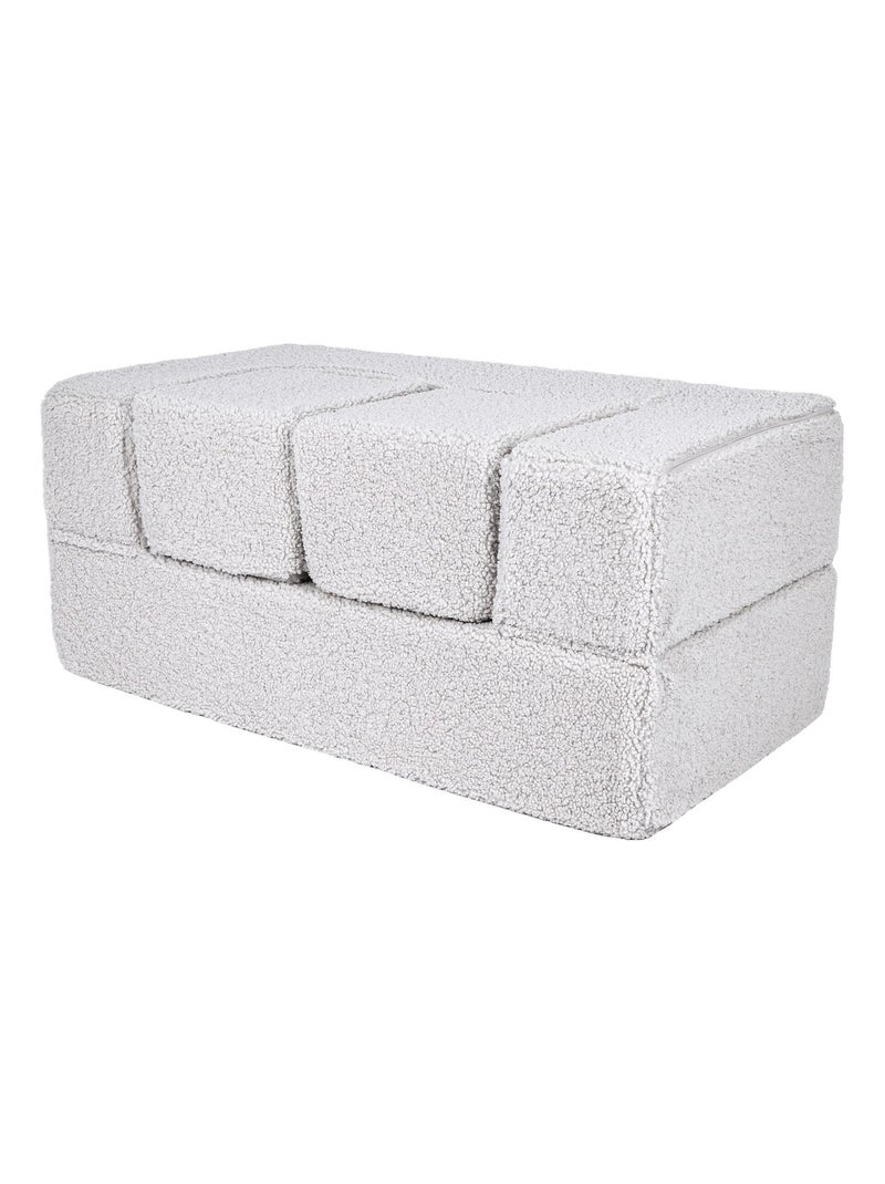 Canapé Enfant Convertible - Canape Dépliant et Confortable Gris clair - Kiabi