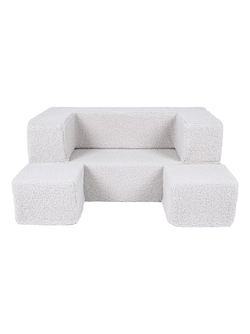 Canapé Enfant Convertible - Canape Dépliant et Confortable Gris clair - Kiabi