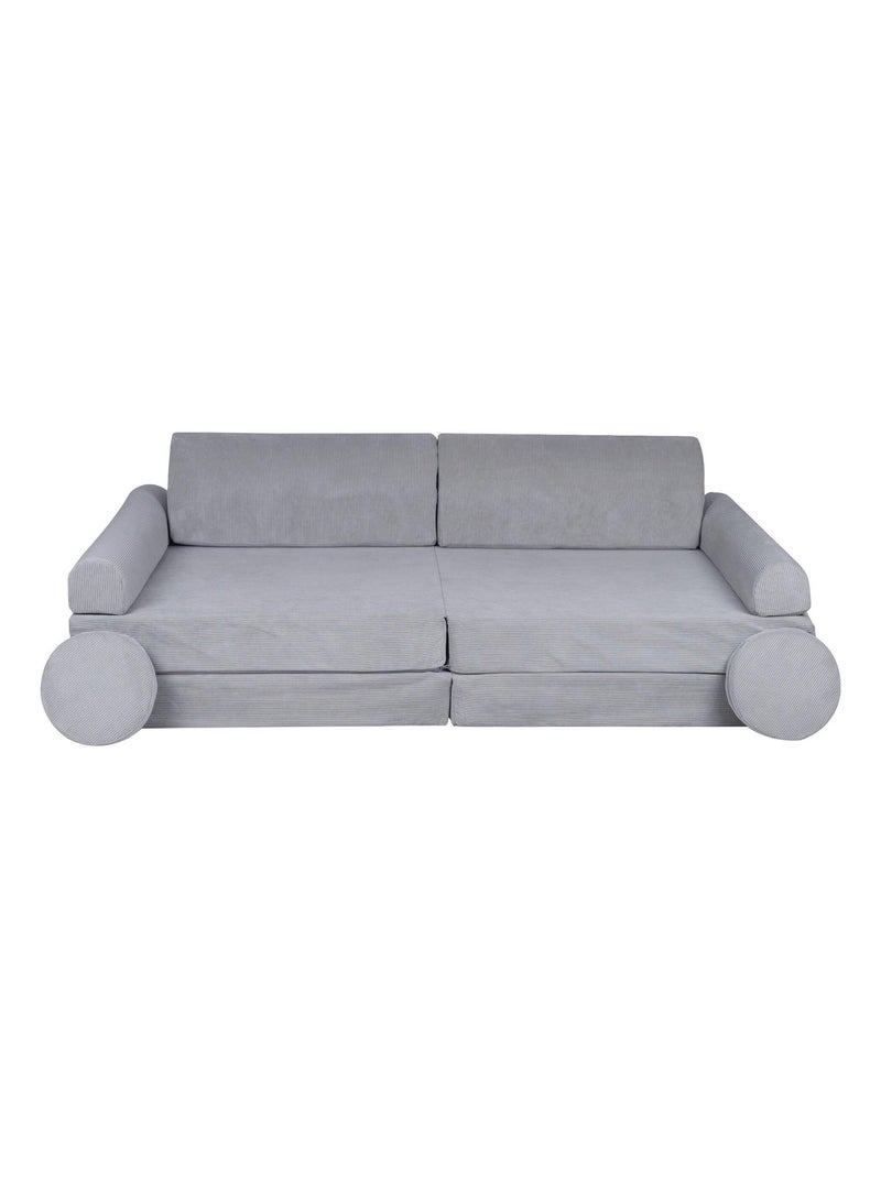 Canapé Enfant Convertible - Canape Dépliant et Confortable Gris - Kiabi