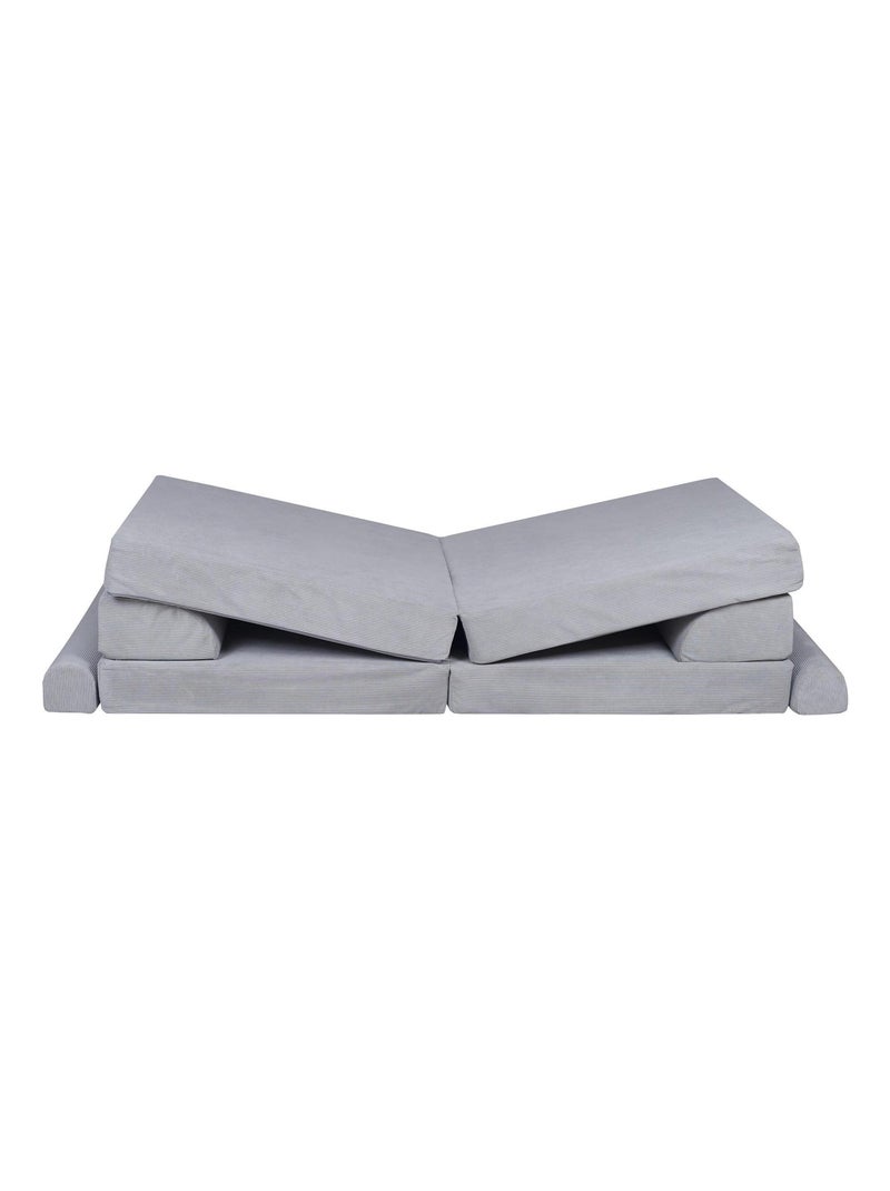 Canapé Enfant Convertible - Canape Dépliant et Confortable Gris - Kiabi