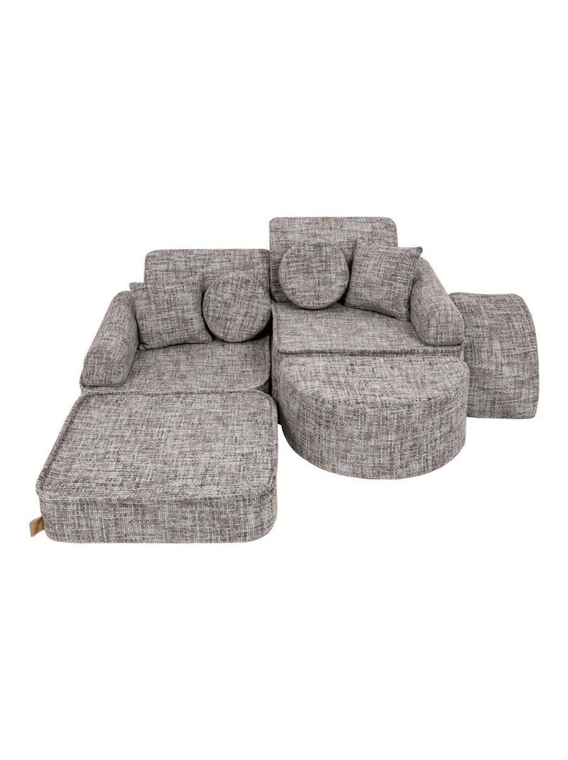 Canapé Enfant Convertible - Canape Dépliant et Confortable Gris - Kiabi