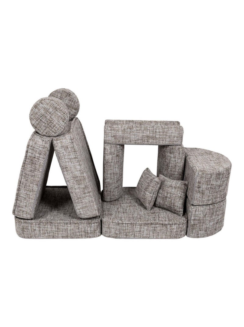 Canapé Enfant Convertible - Canape Dépliant et Confortable Gris - Kiabi