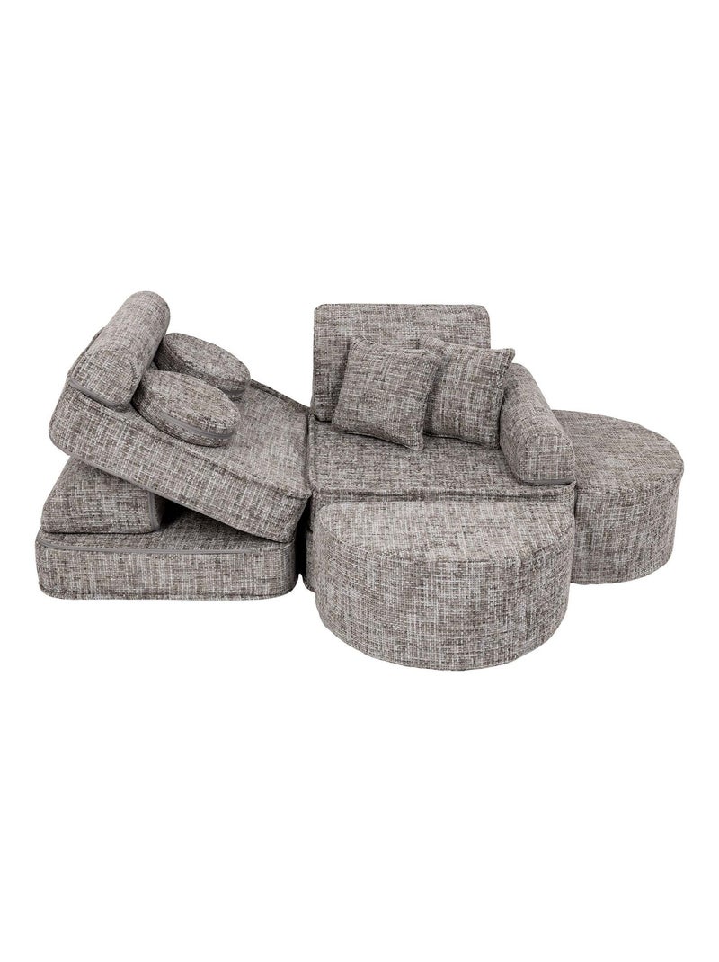 Canapé Enfant Convertible - Canape Dépliant et Confortable Gris - Kiabi
