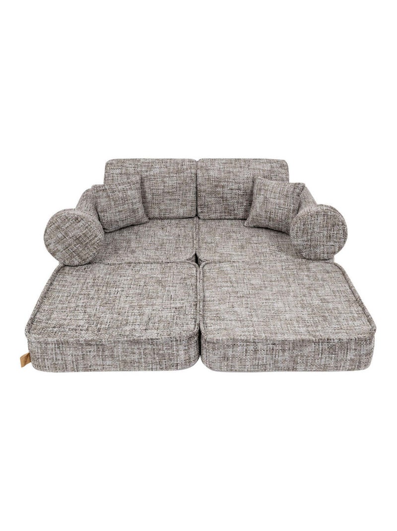Canapé Enfant Convertible - Canape Dépliant et Confortable Gris - Kiabi