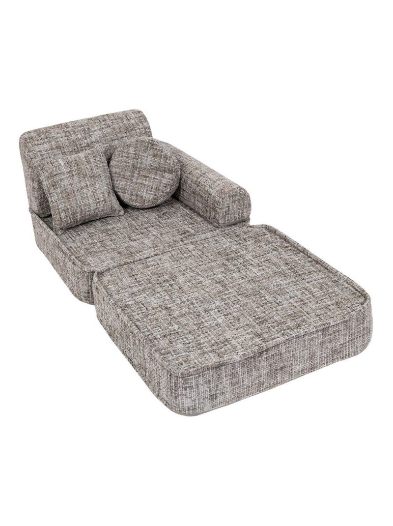 Canapé Enfant Convertible - Canape Dépliant et Confortable Gris - Kiabi