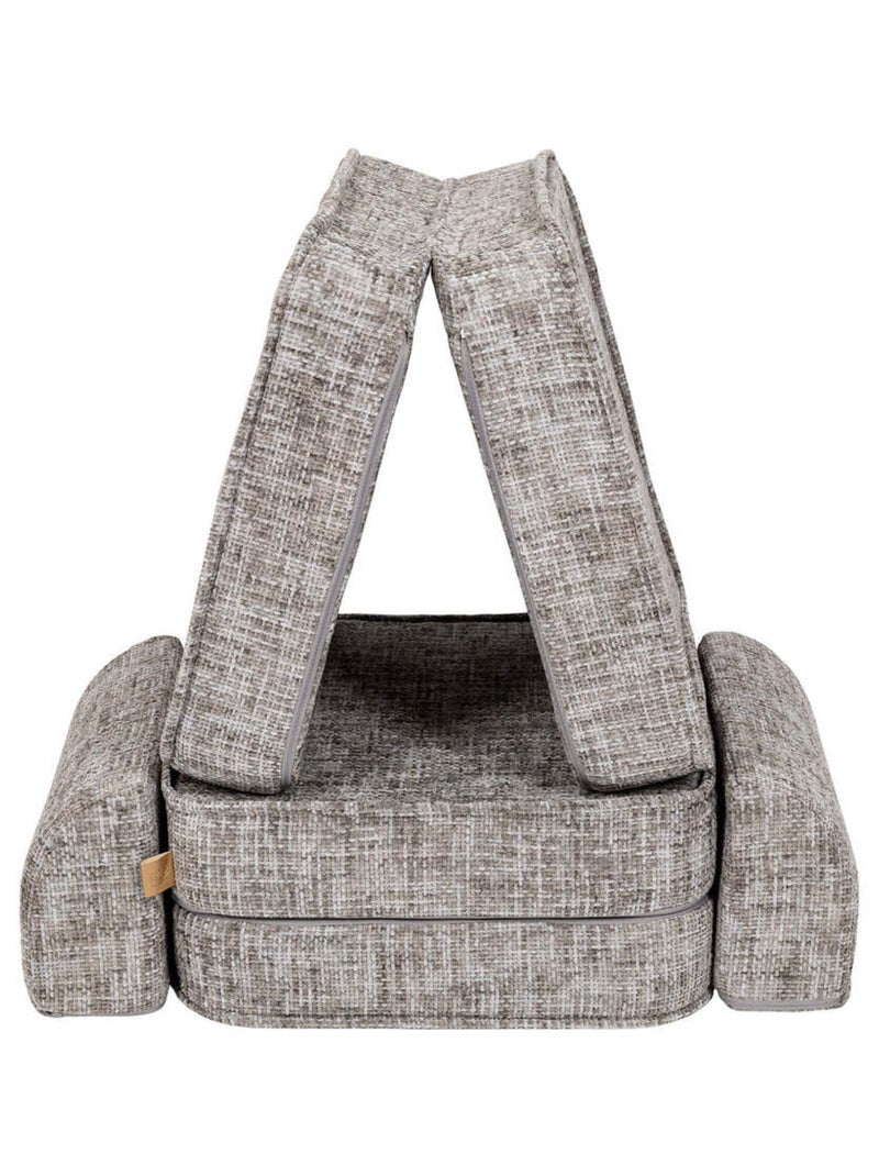Canapé Enfant Convertible - Canape Dépliant et Confortable Gris - Kiabi