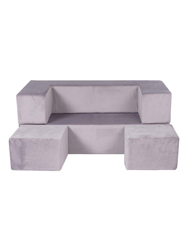 Canapé Enfant Convertible - Canape Dépliant et Confortable Gris foncé - Kiabi