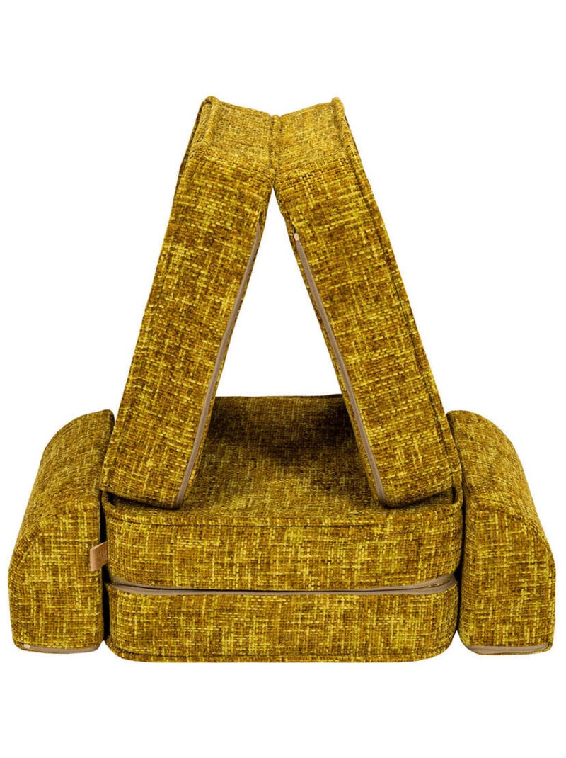 Canapé Enfant Convertible - Canape Dépliant et Confortable Jaune - Kiabi