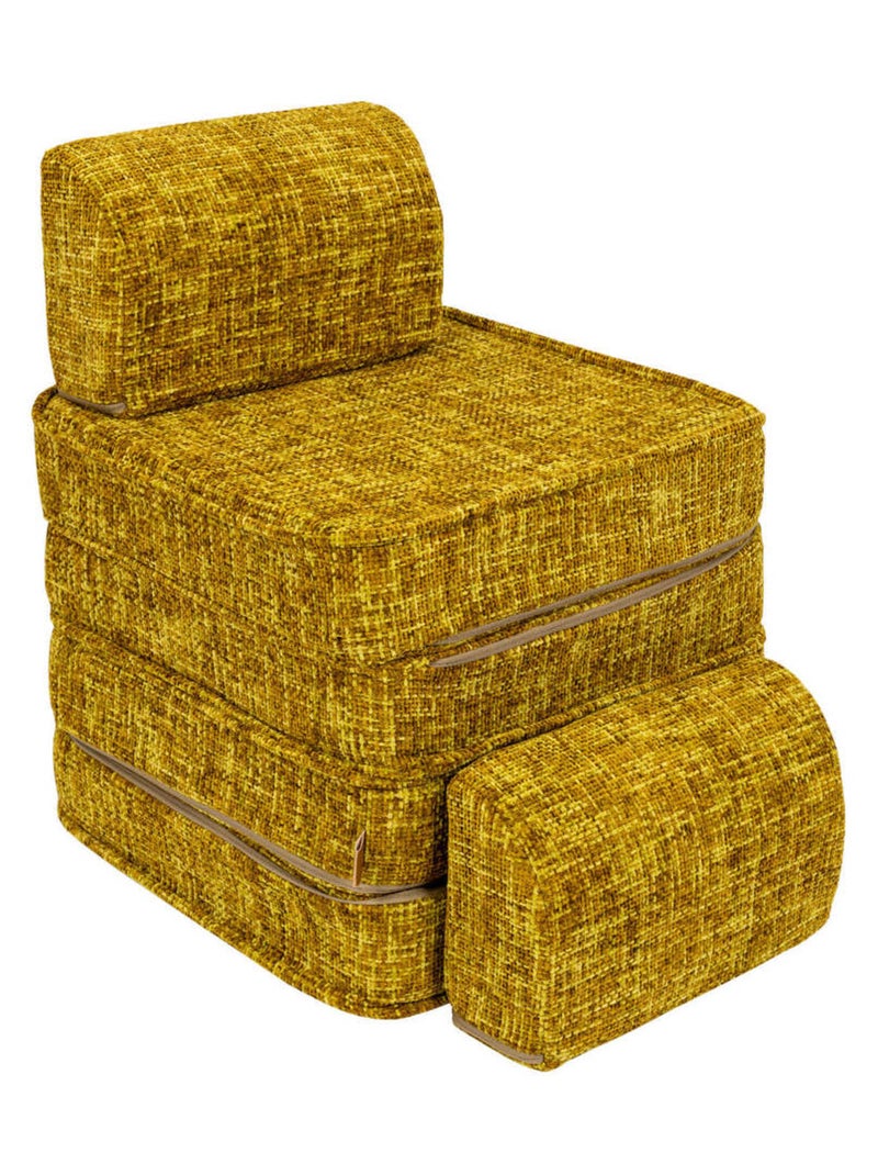 Canapé Enfant Convertible - Canape Dépliant et Confortable Jaune - Kiabi