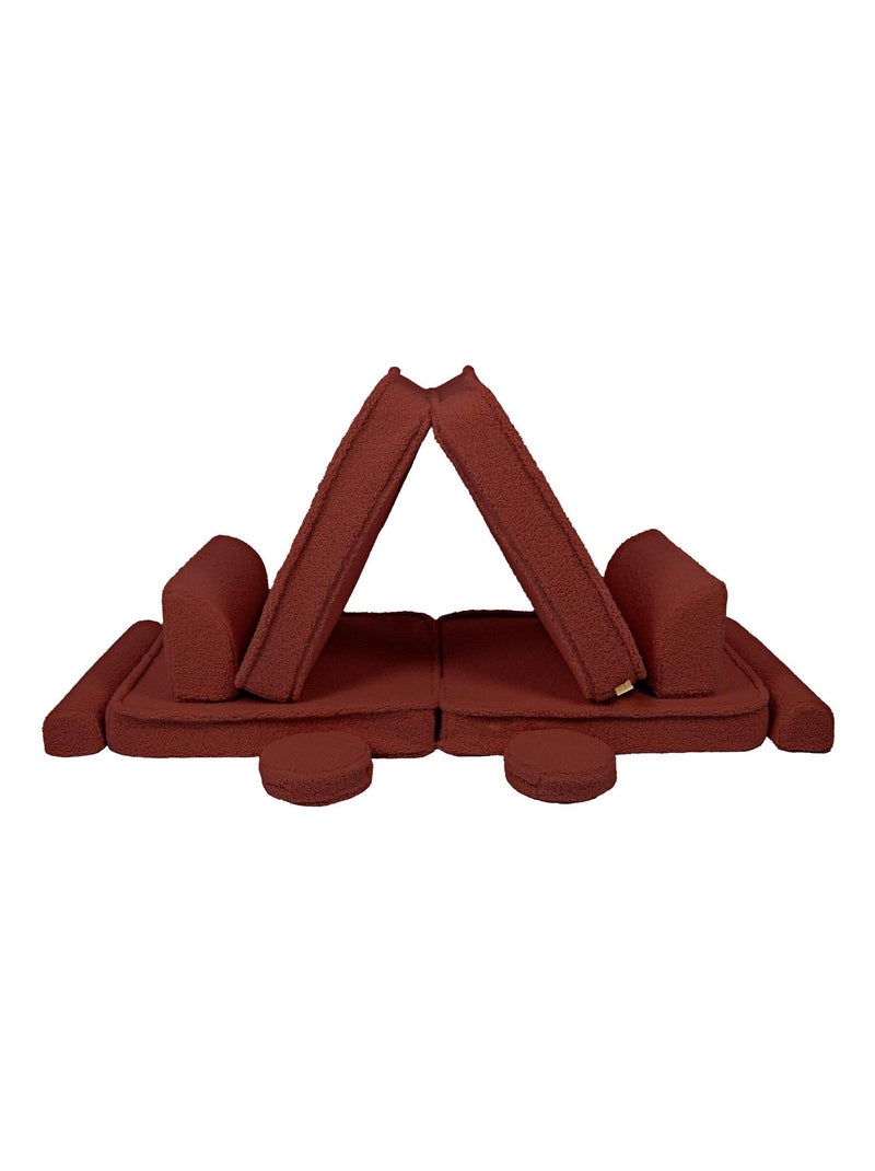 Canapé Enfant Convertible - Canape Dépliant et Confortable Marron - Kiabi