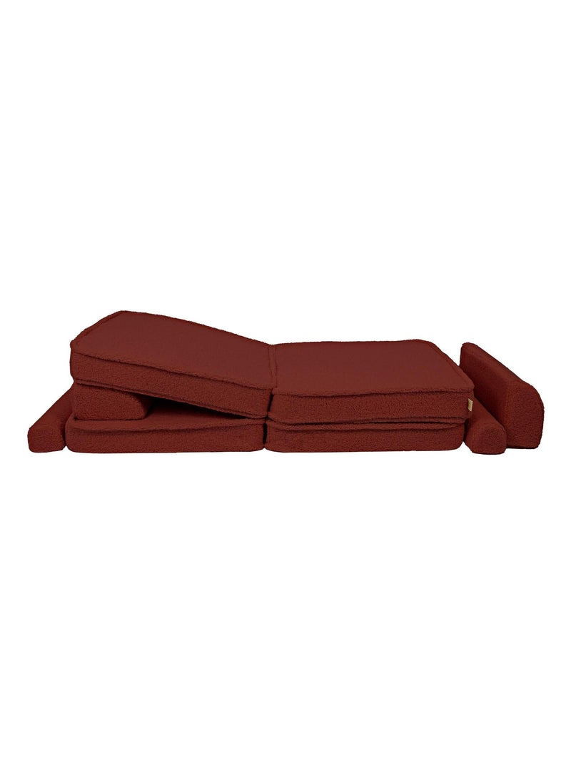 Canapé Enfant Convertible - Canape Dépliant et Confortable Marron - Kiabi