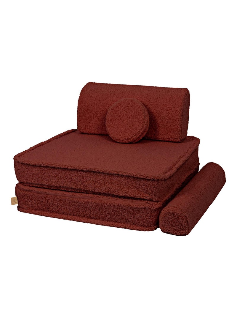 Canapé Enfant Convertible - Canape Dépliant et Confortable Marron - Kiabi