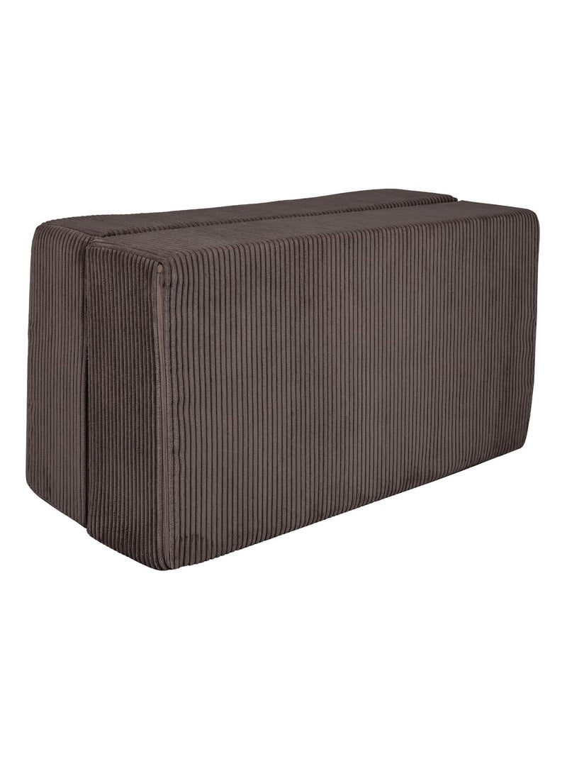 Canapé Enfant Convertible - Canape Dépliant et Confortable Marron - Kiabi
