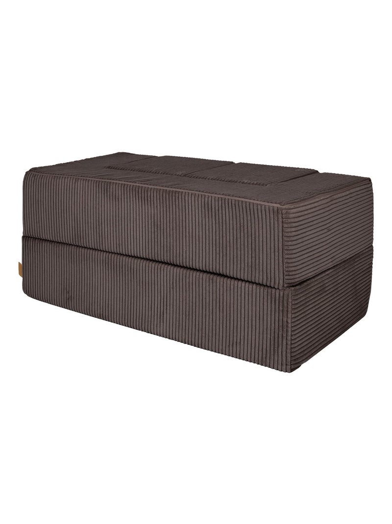 Canapé Enfant Convertible - Canape Dépliant et Confortable Marron - Kiabi