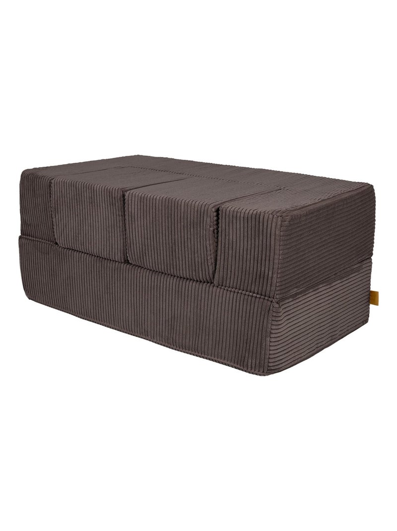 Canapé Enfant Convertible - Canape Dépliant et Confortable Marron - Kiabi