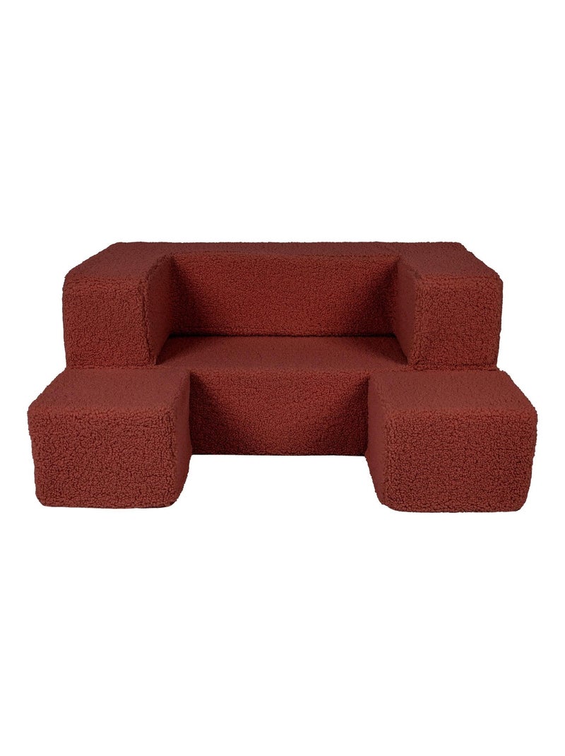 Canapé Enfant Convertible - Canape Dépliant et Confortable Marron - Kiabi