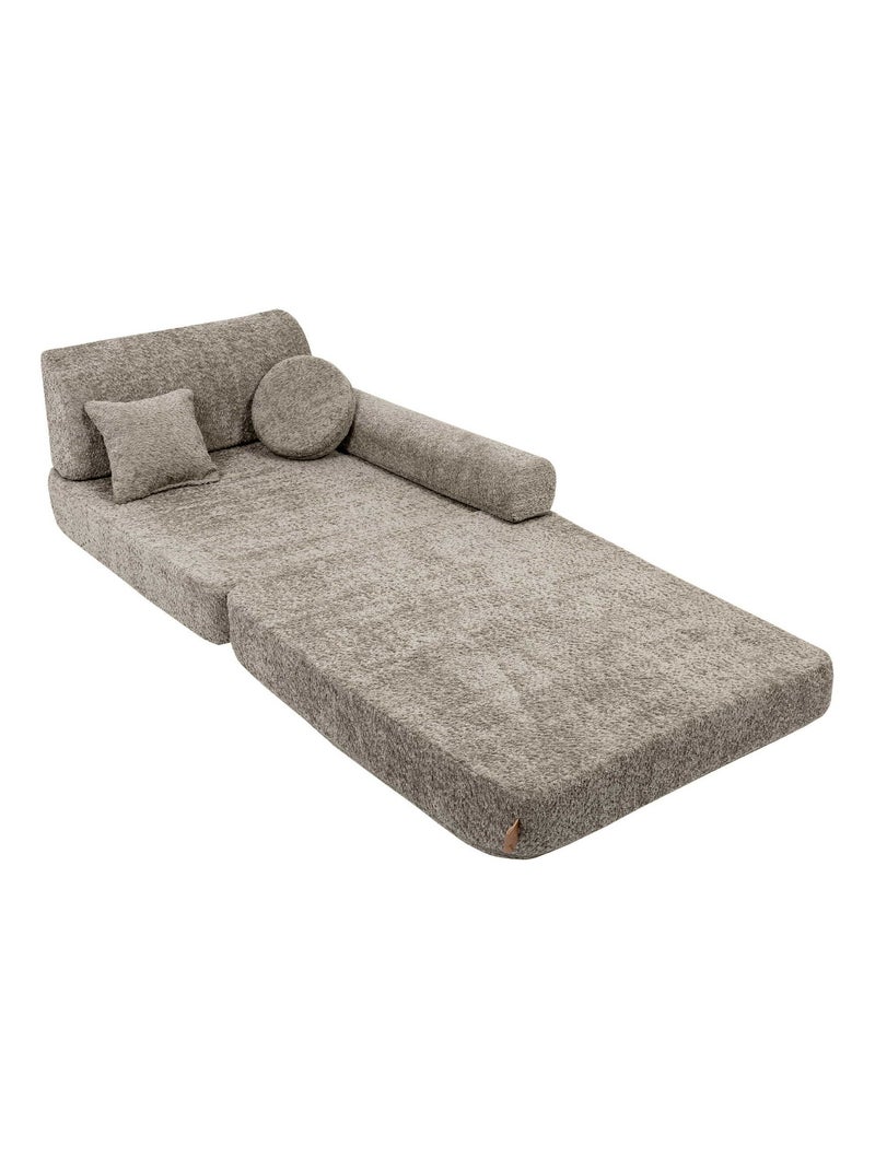 Canapé Enfant Convertible - Canape Dépliant et Confortable Marron foncé - Kiabi