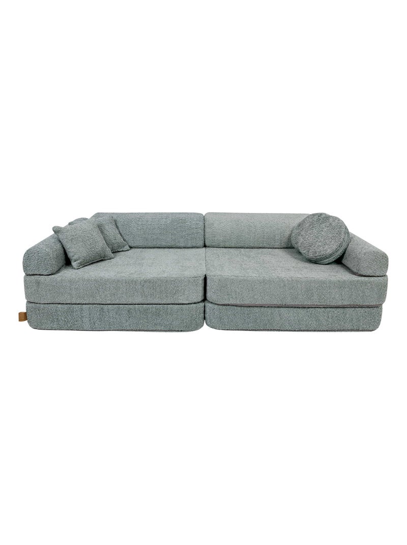 Canapé Enfant Convertible - Canape Dépliant et Confortable Vert - Kiabi