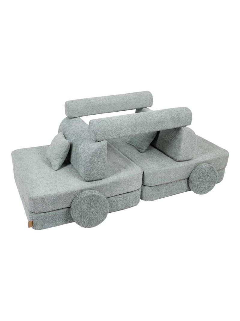 Canapé Enfant Convertible - Canape Dépliant et Confortable Vert - Kiabi