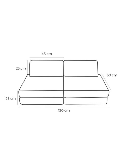 Canapé Enfant Convertible - Churros Sofa Basic - Kiabi