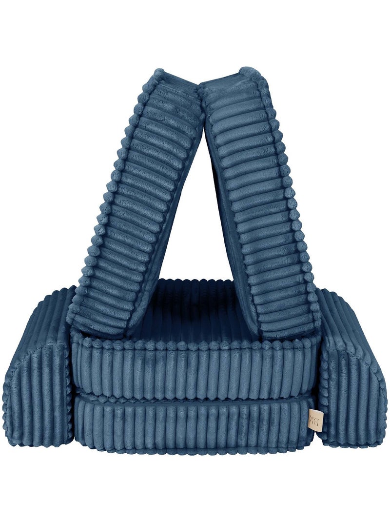 Canapé Enfant Convertible - Churros Sofa Basic Bleu - Kiabi