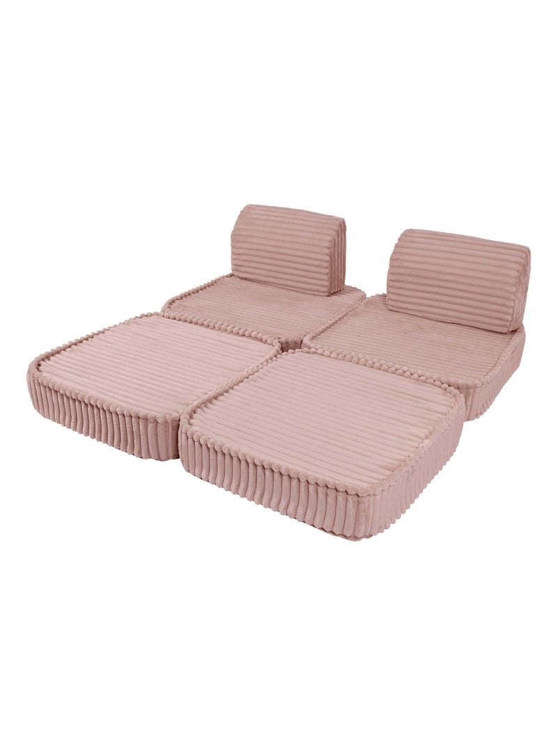 Canapé Enfant Convertible - Churros Sofa Basic Rose - Kiabi
